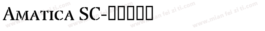 Amatica SC字体转换